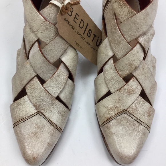 Bed Stu Brittany Sandals Braided Nectar Lux White Tan - Picture 8 of 17